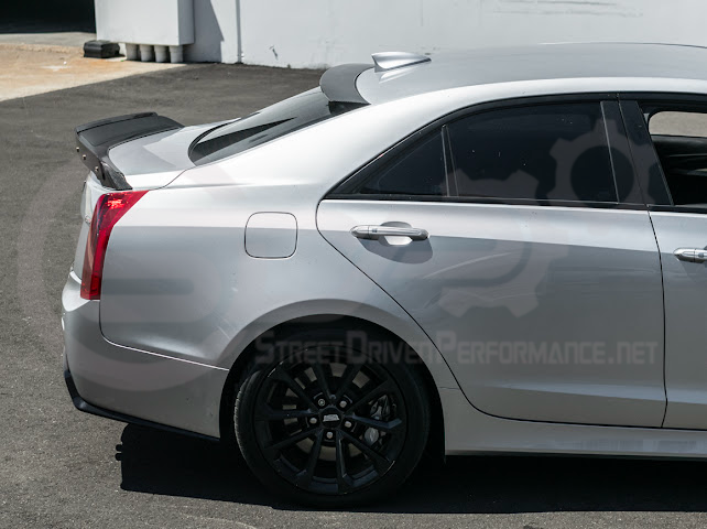 2013-2018 Cadillac ATS ATS-V Sedan Carbon Fiber Rear Roof Top Window Spoiler